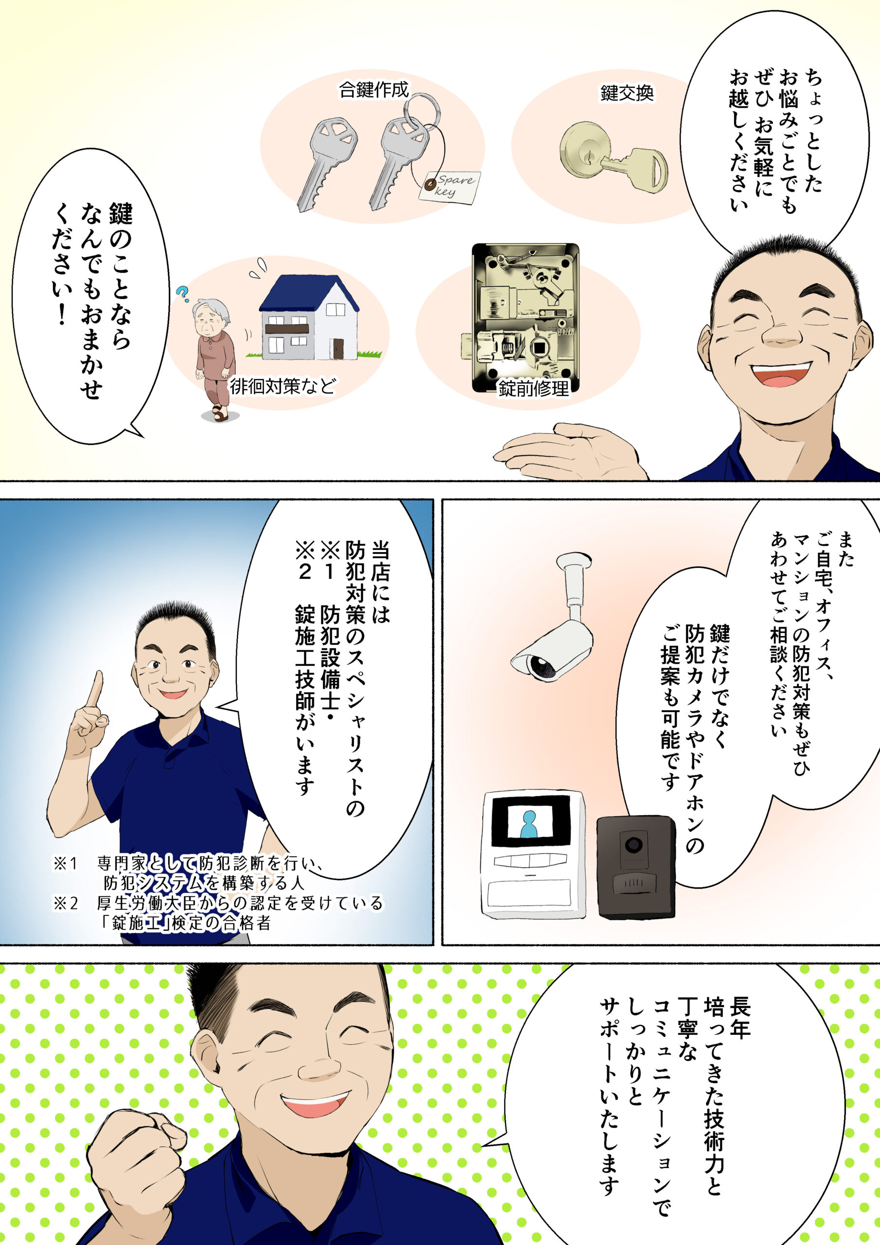 STAYGOLD株式会社 西東京ロックサービスさま紹介漫画