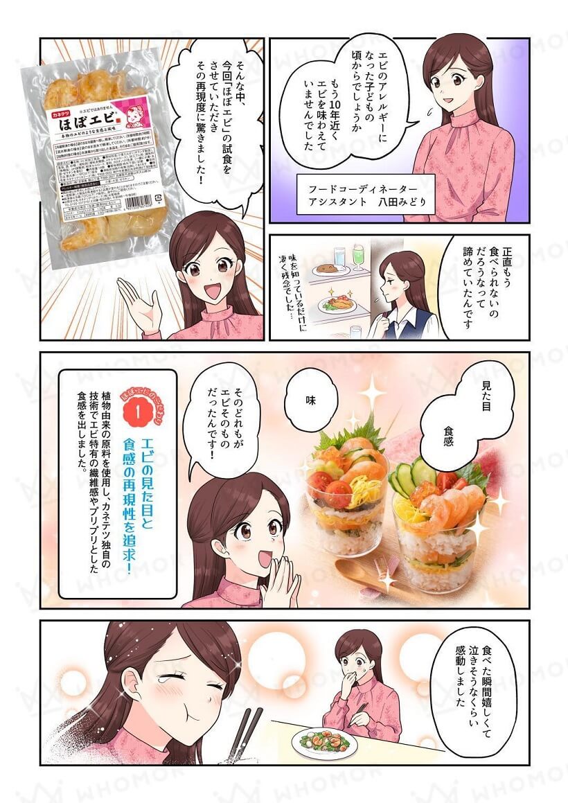 食品紹介用WEB漫画